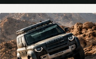 Land Rover Defender on a rocky off-road trail